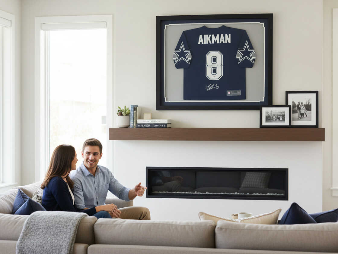 Mounted jersey display case